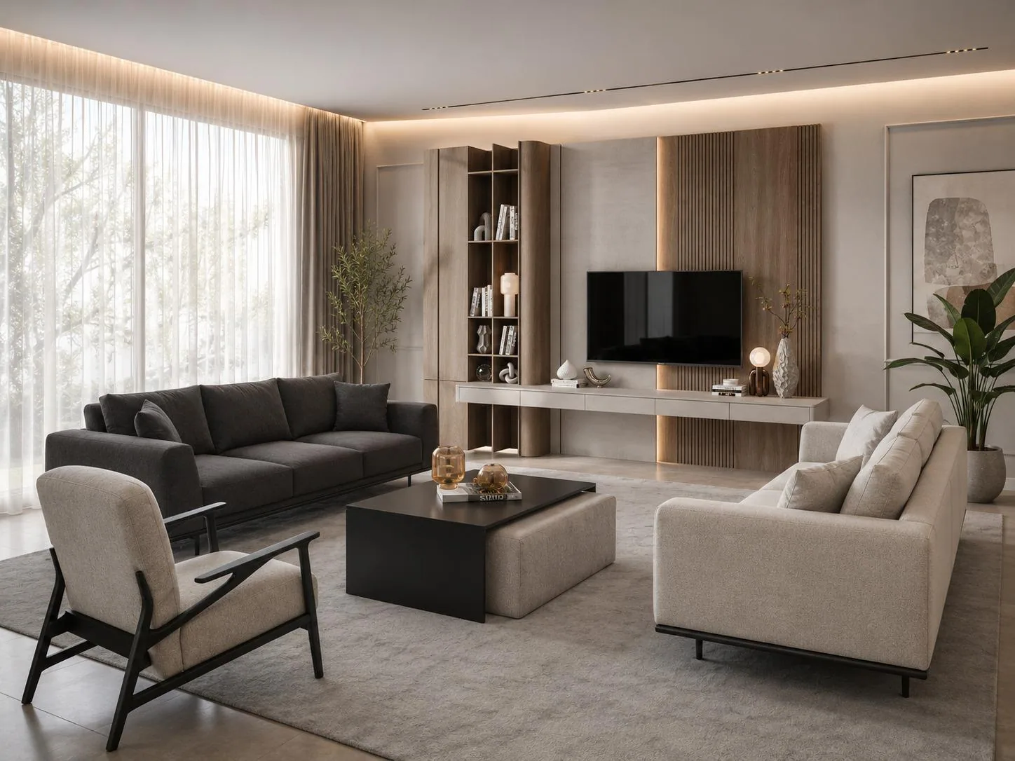 Beyaz Mermer & Aydınlık Salon